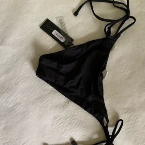 Tavik black string bikini bottoms